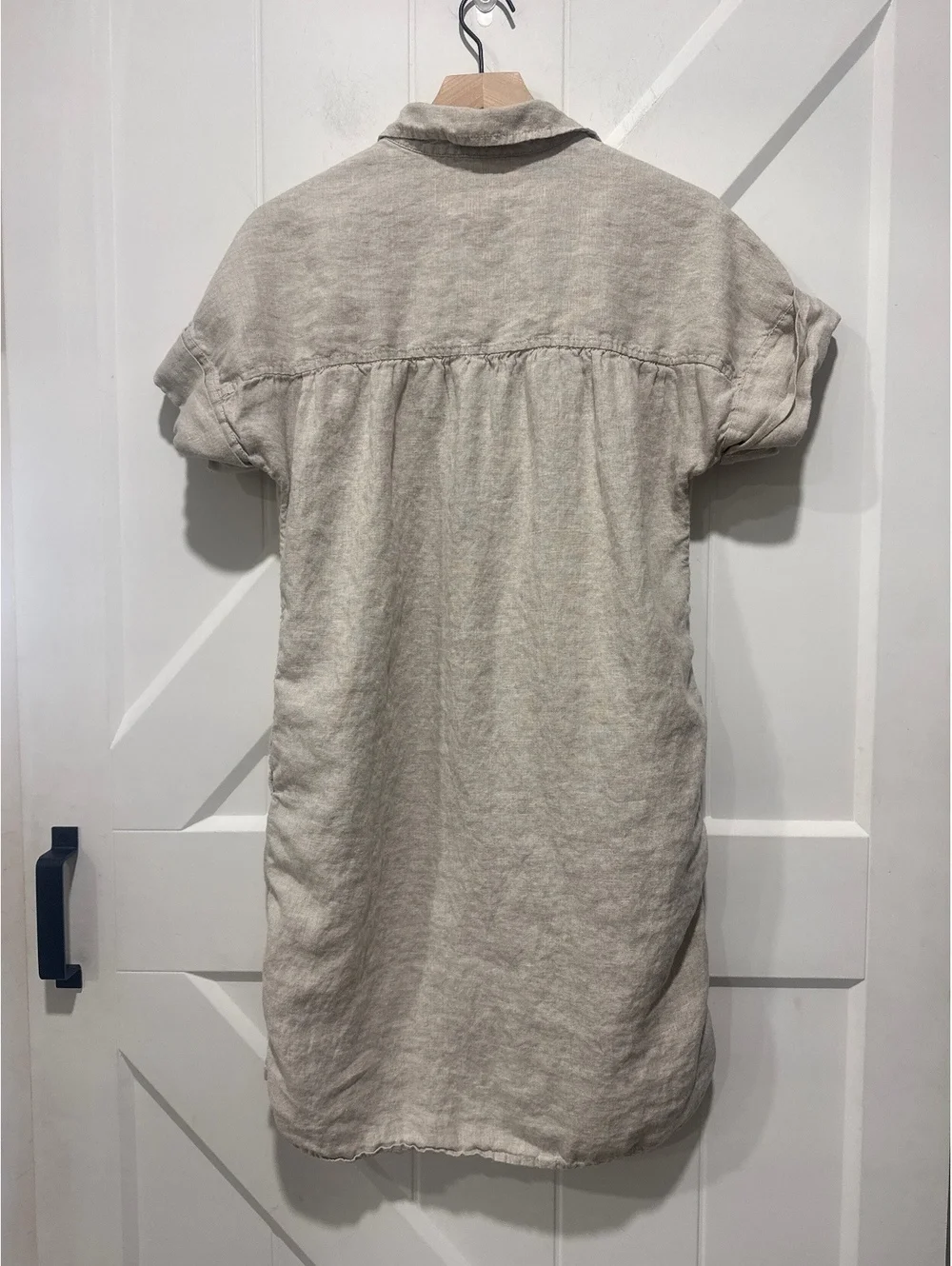 J.Crew Relaxed Fit 100% Linen Shirt Dress, Made in India, Size Small